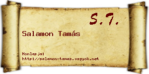 Salamon Tamás névjegykártya